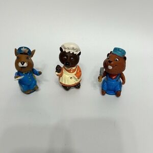 VTG  Mattel  1975 HUB BUBS HAPPY HOLLOW Figure Bunny Mailman Beaver Bear Lot